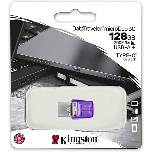 Kingston 128GB DataTraveler Microduo Typc C USB Bellek (DTDUO3CG3-128GB)