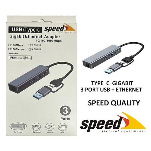 Speed Sp-Uet01 Gigabit Type-C Ethernet