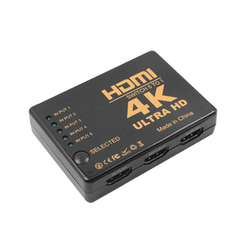 S-Lnk 5Port Sl-Hsw4K55 5Port Hdm (Giri) 1Port Hdm (k) 4K Hdm Switch