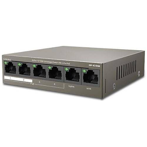 Ip-Com F1106P-4-63W 4 Port 10-100+2X 10-100 Upl�nk 58W Poe Sw�tch