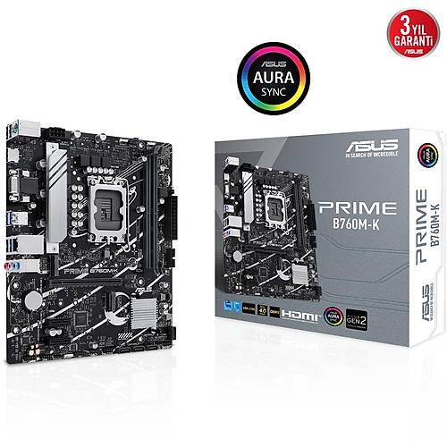 Asus Pr�me B760M-K Ddr5 8000Mhz 1700P