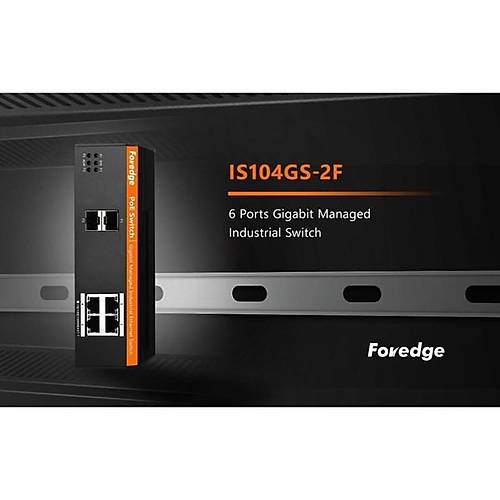 FOREDGE 4port POE IS104GPS-2F GIGABIT 2-SFP 30W POE Y�NET�LEB�L�R END�STR�YEL SWITCH