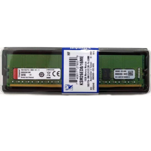 Kngston Ddr4 Ecc Udmm 16Gb 3200Mhz Ksm32Ed8-16Hd 1Rx8 Sunucu Ram