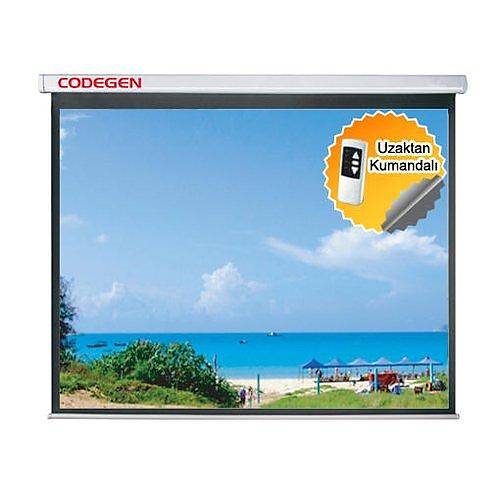 Codegen Ex-24 240X200 Motorlu Projeksiyon Perdesi Uzaktan Kumanda Dahildir