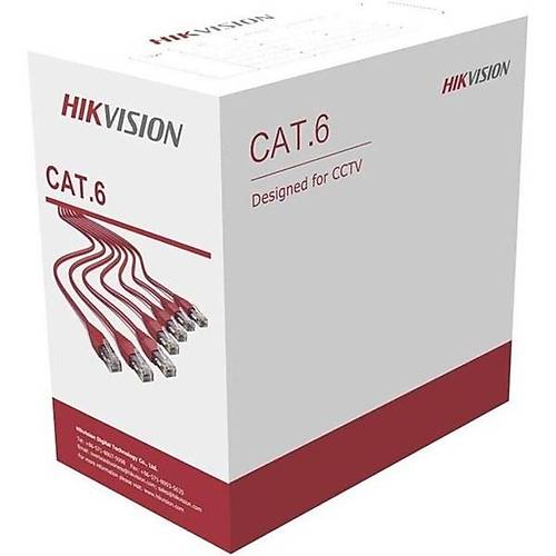 HIKVISION 305metre DS-1LN6OUSPE Utp Cat6 Outdoor S�yah 23 Awg Kablo