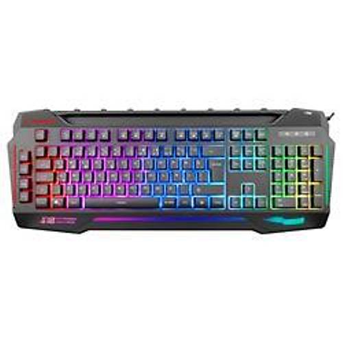 RAMPAGE KB-R63 STAGE USB Q Trk RGB Led Aydnlatmal Sese Duyarl Ikl USB + Ses Mik kl Siyah Gaming Klavye
