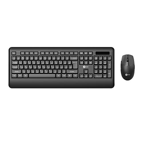 Lenovo Lecoo Kw202 Kablosuz Q Trk Optic Mouse Siyah Multimedya Klavye - Mouse Set