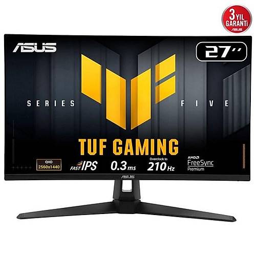 ASUS 27" IPS TUF GAMING VG27AQ5A 0.3MS 210Hz HDMI-DP Gaming Monit�r (2560 X 1440)