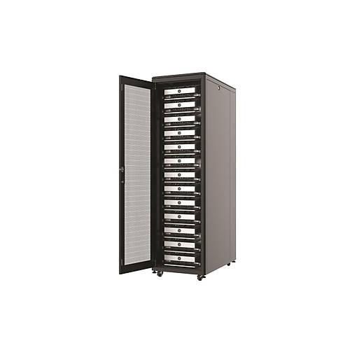 Ager 36U 800X800Mm Dikili Tip Siyah Kabinet Vega Basic Ag-Vb36U8080S1 Cam Kapak