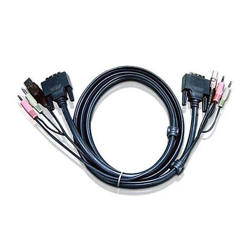 Aten Aten-2L-7D03U Usb Kvm (Keyboard/Video Monitor/Mouse) Switch in Kablo