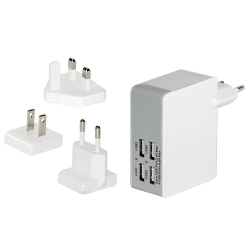 Ednet Ed-31809 Ednet Evrensel (Eu/Uk/Us) Seyahat arj Seti , 4 X Usb Port