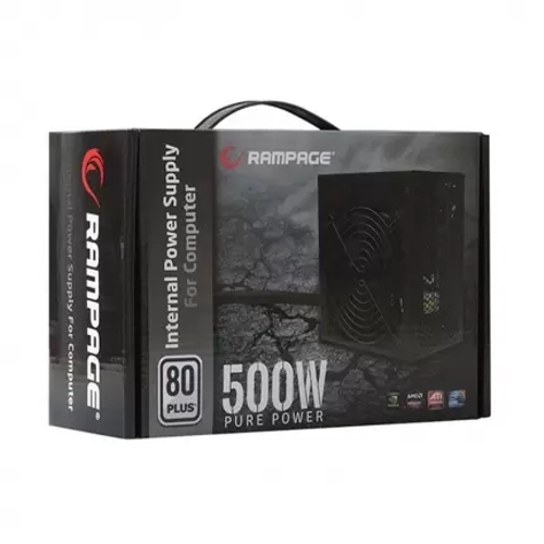 Rampage 500W 80+ Rmp-500-80P 12Cm Fan Aktif Pfc Power Supply