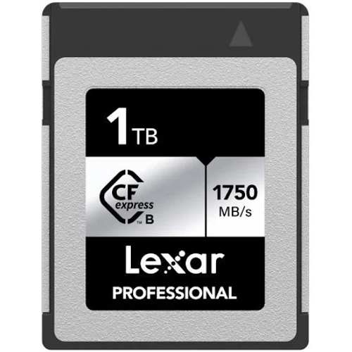 LEXAR 1TB LCXEXS4001T-RNENG CF-EXP PROFESSIONAL CFEXPRESS TYPE B CARD SILVER SERIE UP TO 3600MB-s read 3300MB-s write