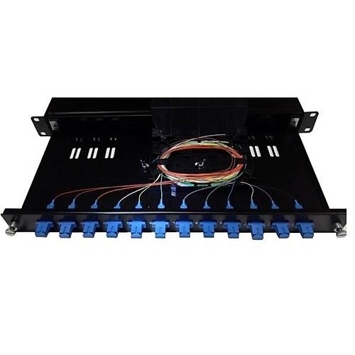 AGER 12 PORT AG-FO01U12SCD-A-S1-01U FIBER OPTIK KUTU (SYAH)