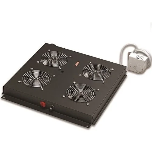 Ager Dikili Tip 4Lü Termostatlı Siyah Fan Modülü Vg-F4T-A-Bl