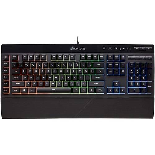 CORSAIR KEYBOARD CH-9226715-TR K55 RGB PRO XT Gaming Keyboard, Backlit Per-Key RGB LED, Rubberdome