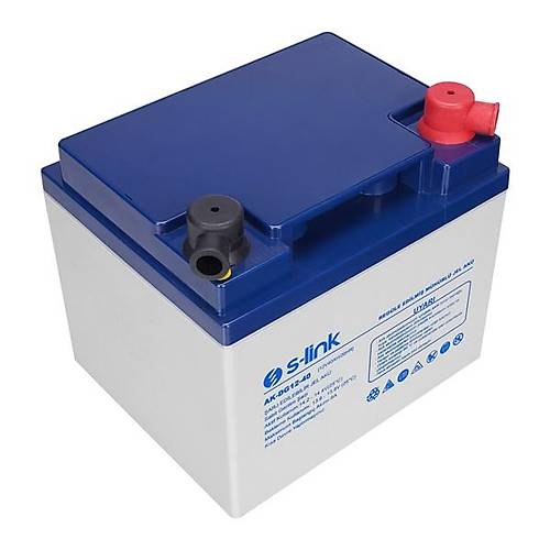 S-Link Ak-Dg12-40 12V 40Ah Nano Silikon Jel Akü