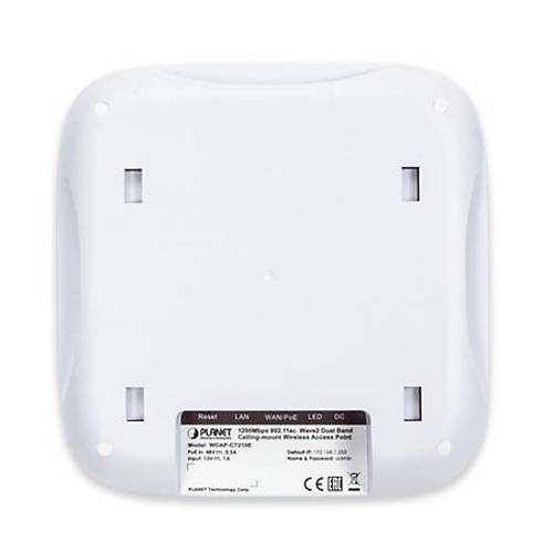Planet Pl-Wdap-C7210E 1200Mbps 802.11Ac Wave 2 ift Bant Tavan Tipi Kablosuz Access Point