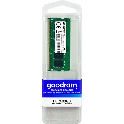 GOODRAM 32GB DDR4 3200MHZ CL22 NOTEBOOK RAM VALUE GR3200S464L22-32G
