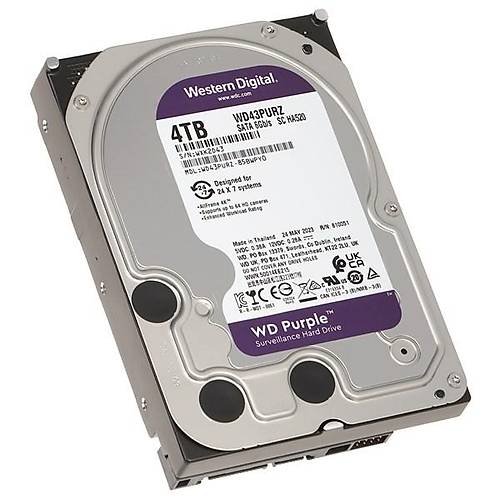 Wd 4Tb Purple Wd43Purz 256Mb 5400Rpm Sata-3 G�venlik Diski