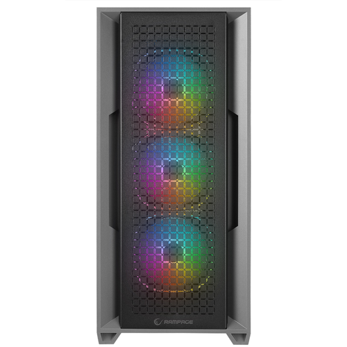RAMPAGE RADIANT V1 TEMPERL� CAM+MESH SIYAH 4xARGB FAN+HUB E-ATX EXCLUSIVE GAMING KASA
