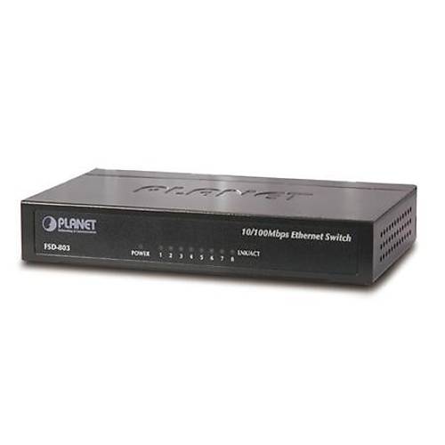 Planet Pl-Fsd-803  8-Port 10/100Base-T Y�netilemeyen Switch