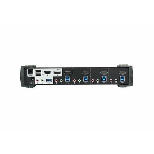 Aten Aten-Cs1924M  4-Port Usb 3.0 4K Displayport Mst Kvmp Periferi (�evre Cihazlarla (Usb) Ba�lant� Kurabilir) Switch