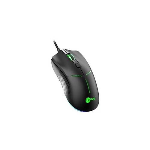 LENOVO LECOO MS109 USB RGB Led Aydnlatmal 6400dpi Gaming Optic Siyah Mouse