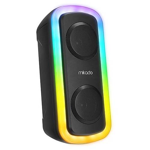 MIKADO MD-C18 Siyah 8W RGB I��kl� Ta��nabilir Hoparl�r