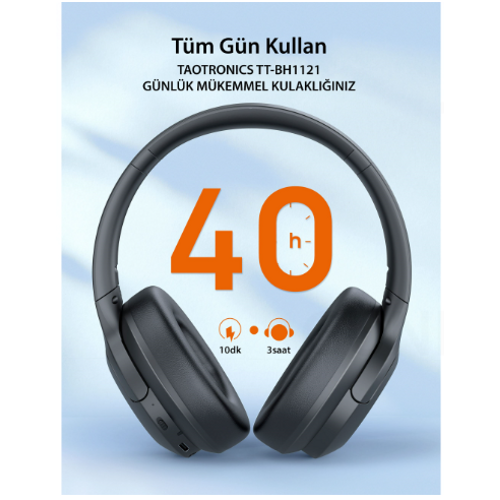 Taotroncs Tt-Bh1121 Kulakst Bluetooth Kulaklk Siyah