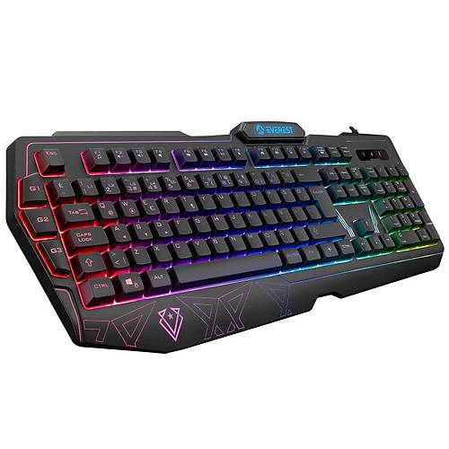 Everest Kb-Gx61 Formula Usb Rgb Aydnlatmal 3 Makro Tulu Bilek Destekli Gaming Oyuncu Klavyesi