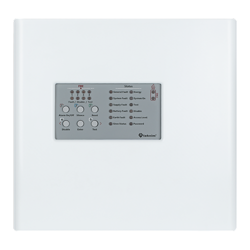 TEKNM TFP-4404P 4 Blgeli Konv. Plastik Kasa Yangn Alarm Paneli