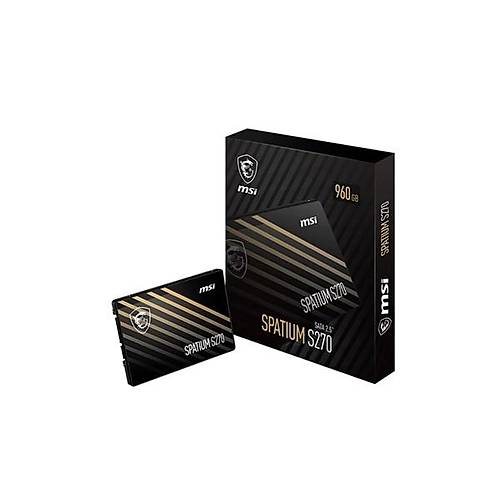 MSI  960GB SPATIUM S270 500-450MB-s SSD SATA-3 D�SK