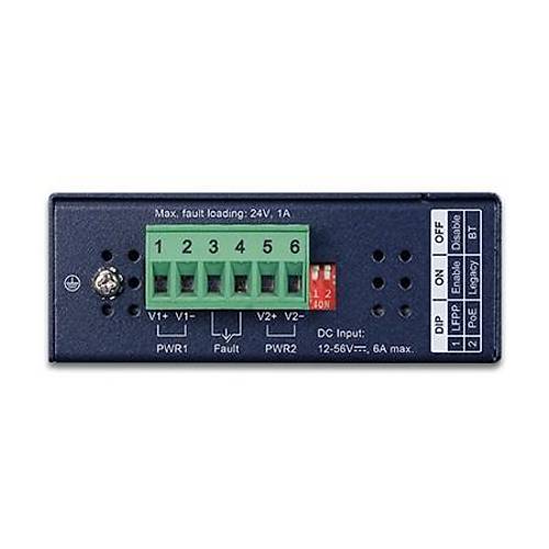 Planet Pl-Igup-805At  End�striyel 1-Port 100/1000X Sfp <-> 1-Port 10/100/1000T 802.3Bt Poe++ Media Converter