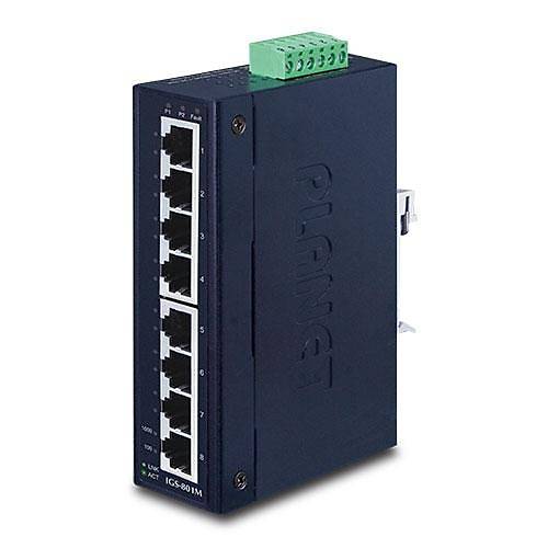 Planet Pl-Igs-801M Y�netilebilir End�striyel Tip Ethernet Switch 8-Port 10/100/1000Mbps
