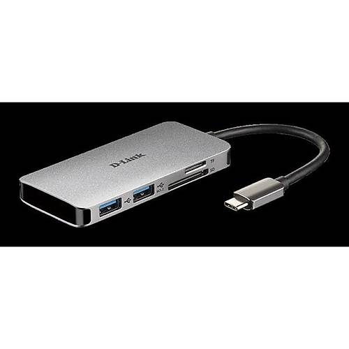 D-LINK DUB-C106 0.15metre TYPE-C - HDMI_USB 3.0 �evirici Adapt�r 4K-60Hz-100W