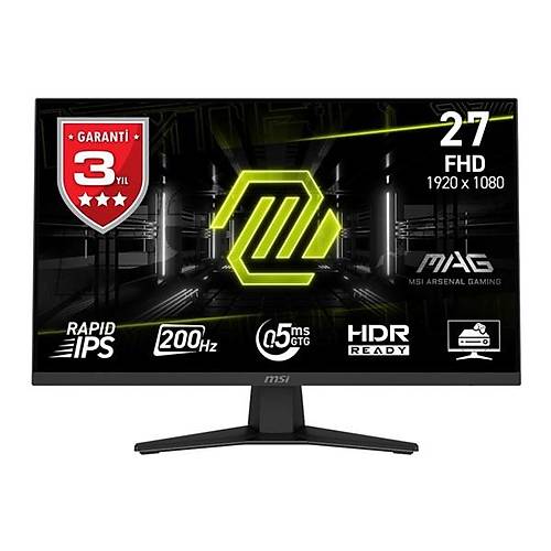 MSI 27" FLAT IPS MAG 274F 0.5MS 200HZ HDMI-DP GAMING MON�T�R 1920X1080