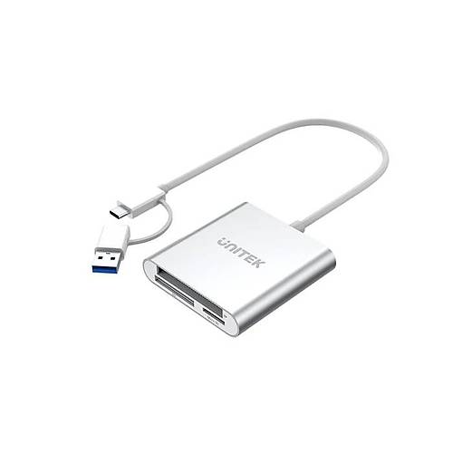 UNITEK USB-C-A TO HAFIZA KART OKUYUCU SD-CF-MICRO SD 5GBPS (Y-9313D)
