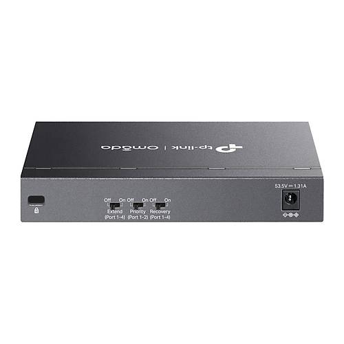 TP-LINK DS106P 67W 6FE PoE Switch with 4port PoE 250m PoE, PoE Auto Recovery, Priority Mode, Metal, Desktop
