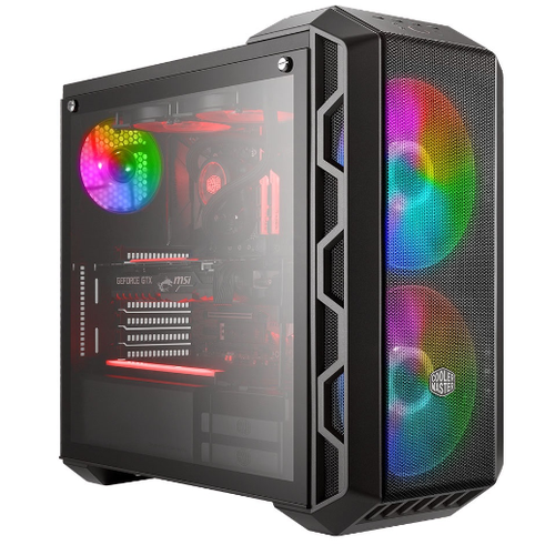Cm Mastercase H500 Mesh Akrilik Panel, Tempered Glass 2X200Mm Argb Led Fanl Midtower Kasa (Mcm-H500-Ignn-S01)