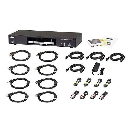 Aten Aten-Cs1944Dp  4-Port Usb 3.0 4K Displayport Dual Display Kvm Switch