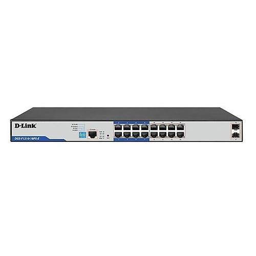 D-LINK 16port 150w DGS-F1210-18PS-E GIGABIT 2X SFP Ynetilebilir Poe Switch
