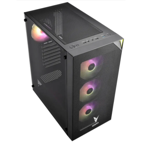 VENTO FSP VG3400S 650W 80+ PSU 4X120MM RGB FAN MESH ATX GAMING KASA