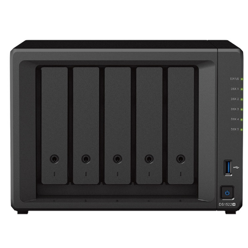 SYNOLOGY DS1522-32G PLUS RYZEN R1600 32GB RAM- 5-diskli Nas Server (Disksiz)