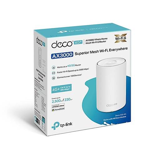 Tp-Lnk Deco X50-4G(1-Pack) Ax3000 Whole Home Mesh