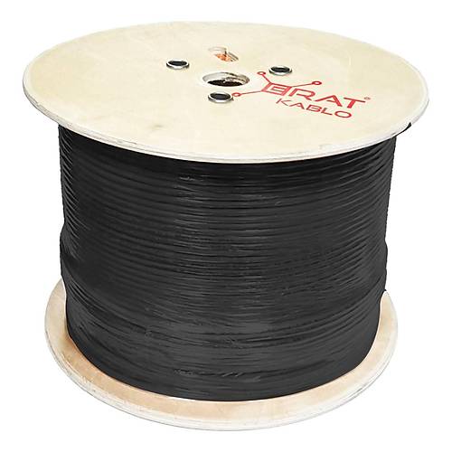 Erat Dmp1Er2552Ihbuu185 Cat6 U-Utp 500 Metre 23Awg Pe Siyah Outdoor Network Kablosu