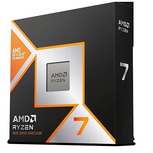 AMD RYZEN 7 9800X3D 104MB 16ekirdekli O-B UHD AM5 120w Kutulu+Fansz