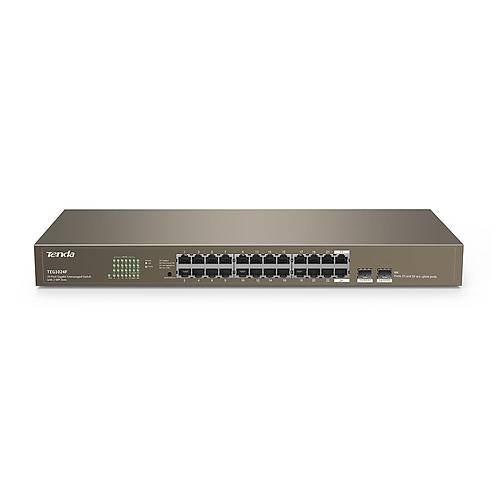 Tenda 24Port Teg1024F Ggabt 2X Sfp Ynetilemez Switch