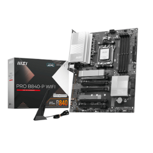 MSI MB PRO B840-P WIFI AM5 DDR5 8000MHZ(OC) HDMI 2x M.2 USB 10Gbs 2.5G LAN WI-FI 7 ATX