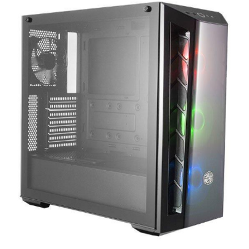 COOLERMASTER mid Tower 650W 80+ Gaming MasterBox MB520 RC-MCB-B520-KGNN-RGB ATX PC Kasas Temperli Cam Siyah 3x 12cm RGB